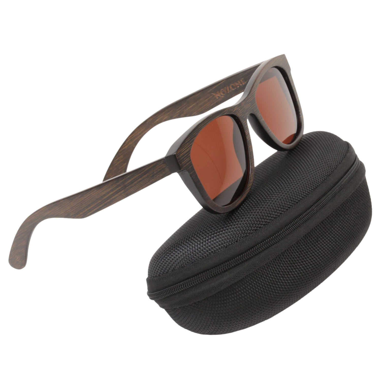 Brown Bamboo UV400 Polarized Sunglasses for Adults