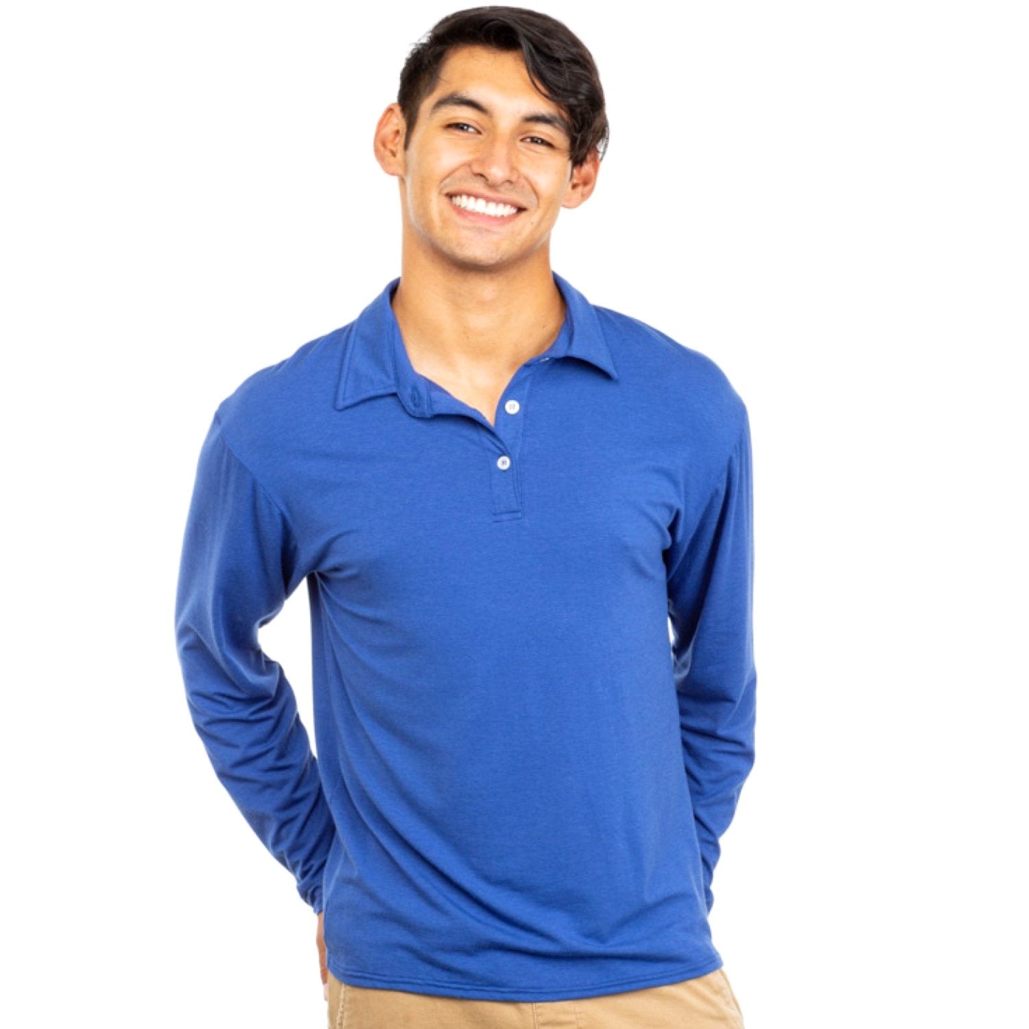 Long Sleeved Polo for Men