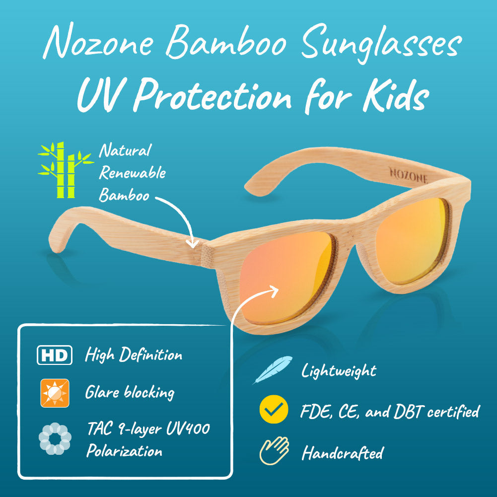 Bamboo UV400 Polarized Sunglasses for Kids