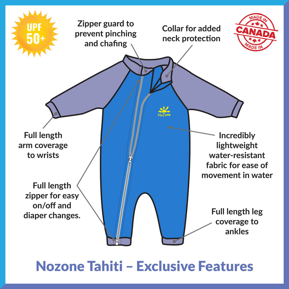 Tahiti Full Zip Swimsuit for Baby