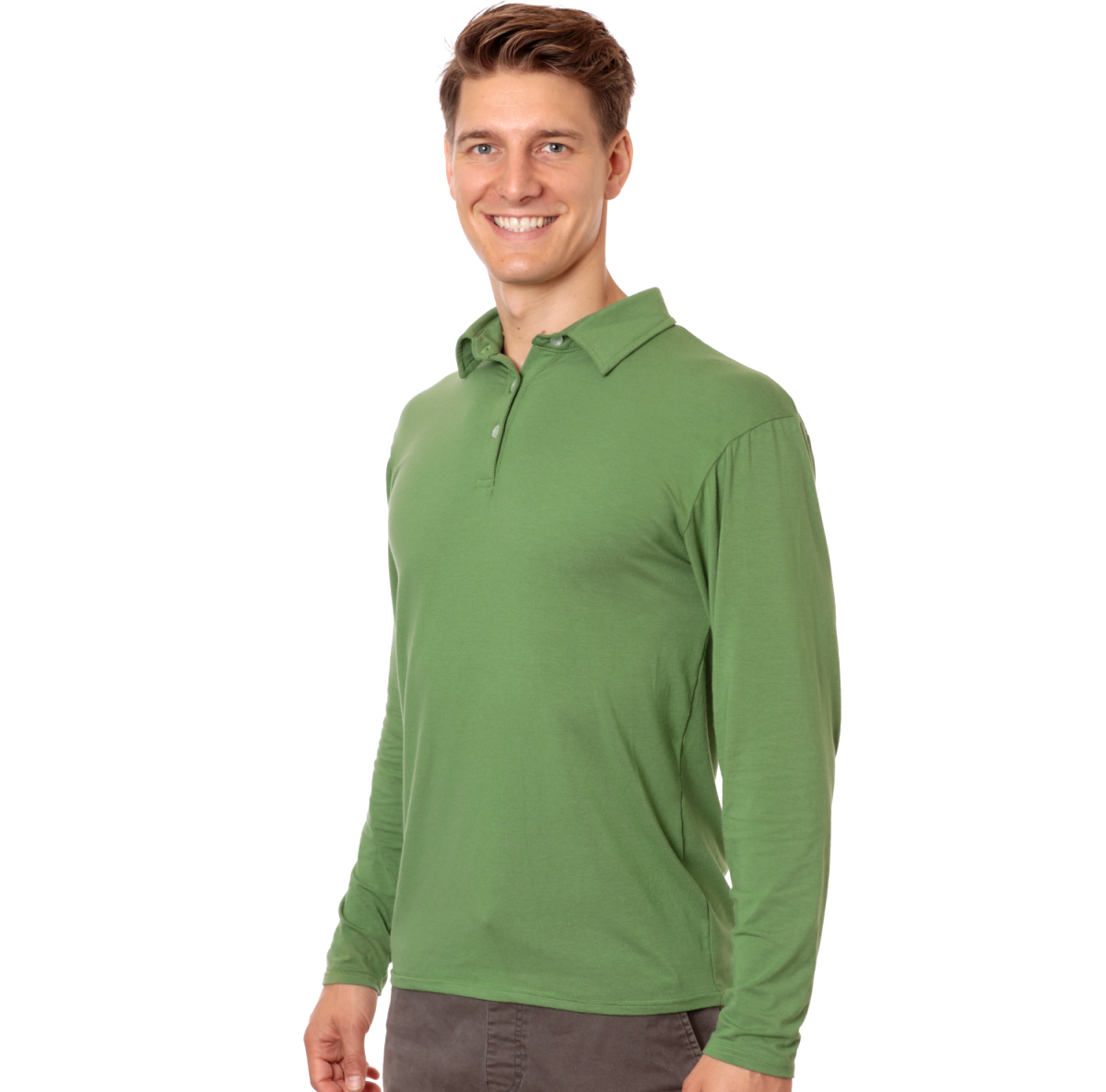 Long Sleeved Polo for Men