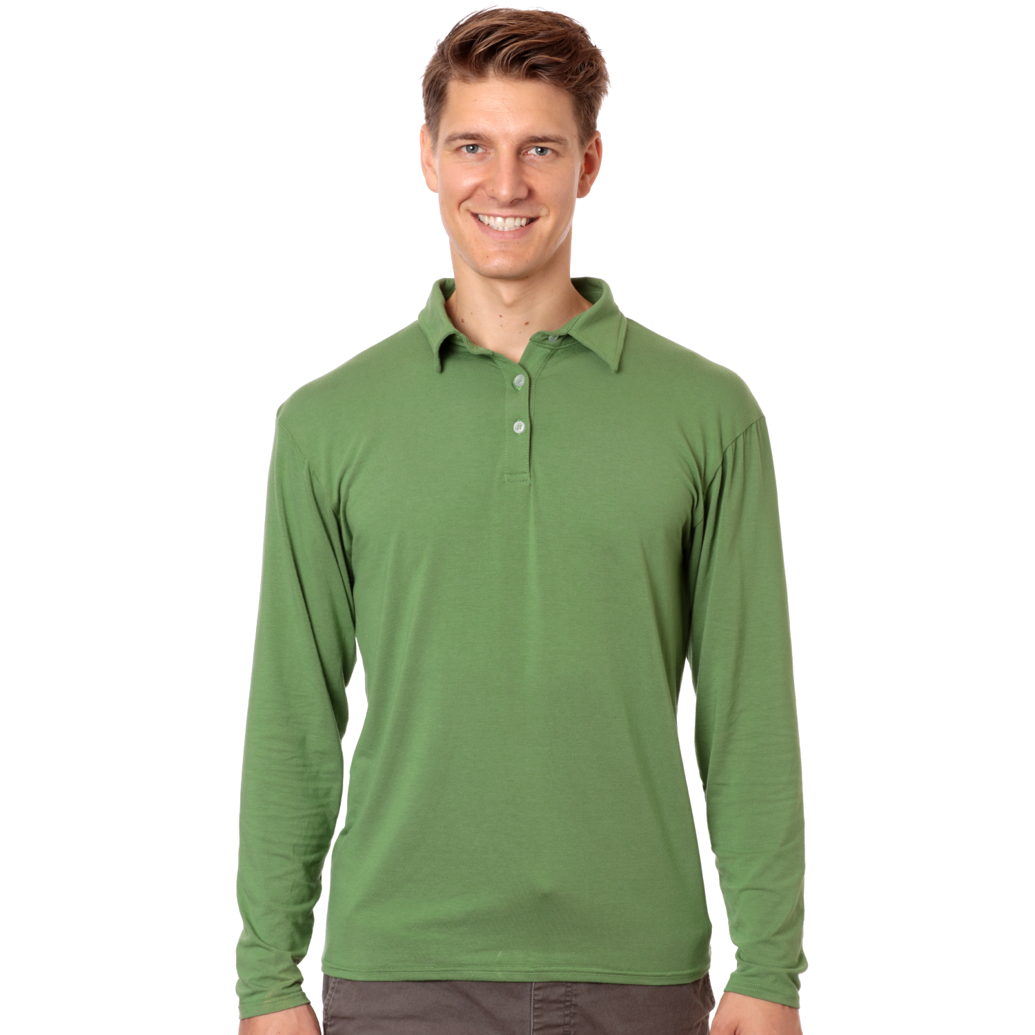 Long Sleeved Polo for Men