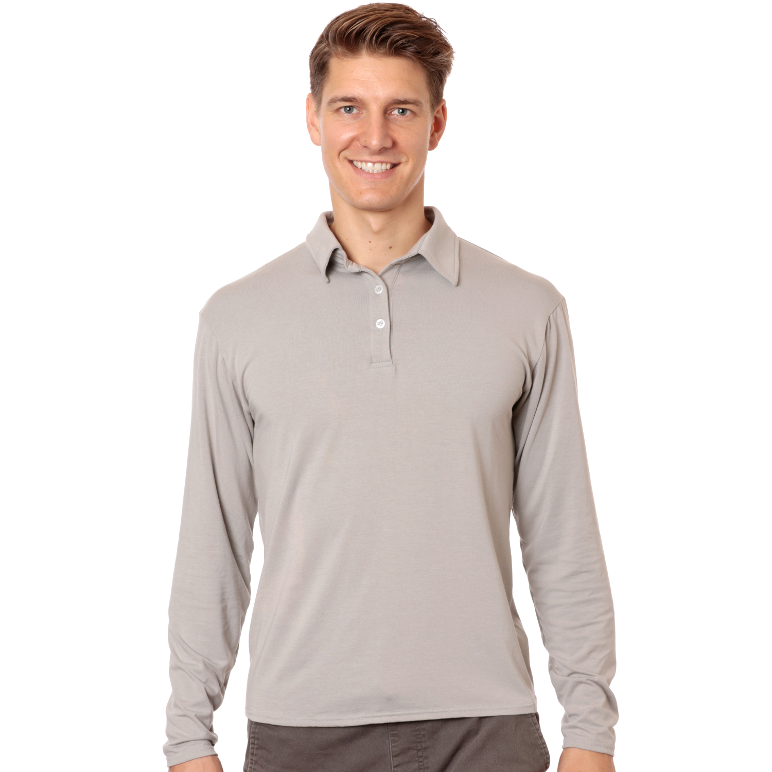 Long Sleeved Polo for Men