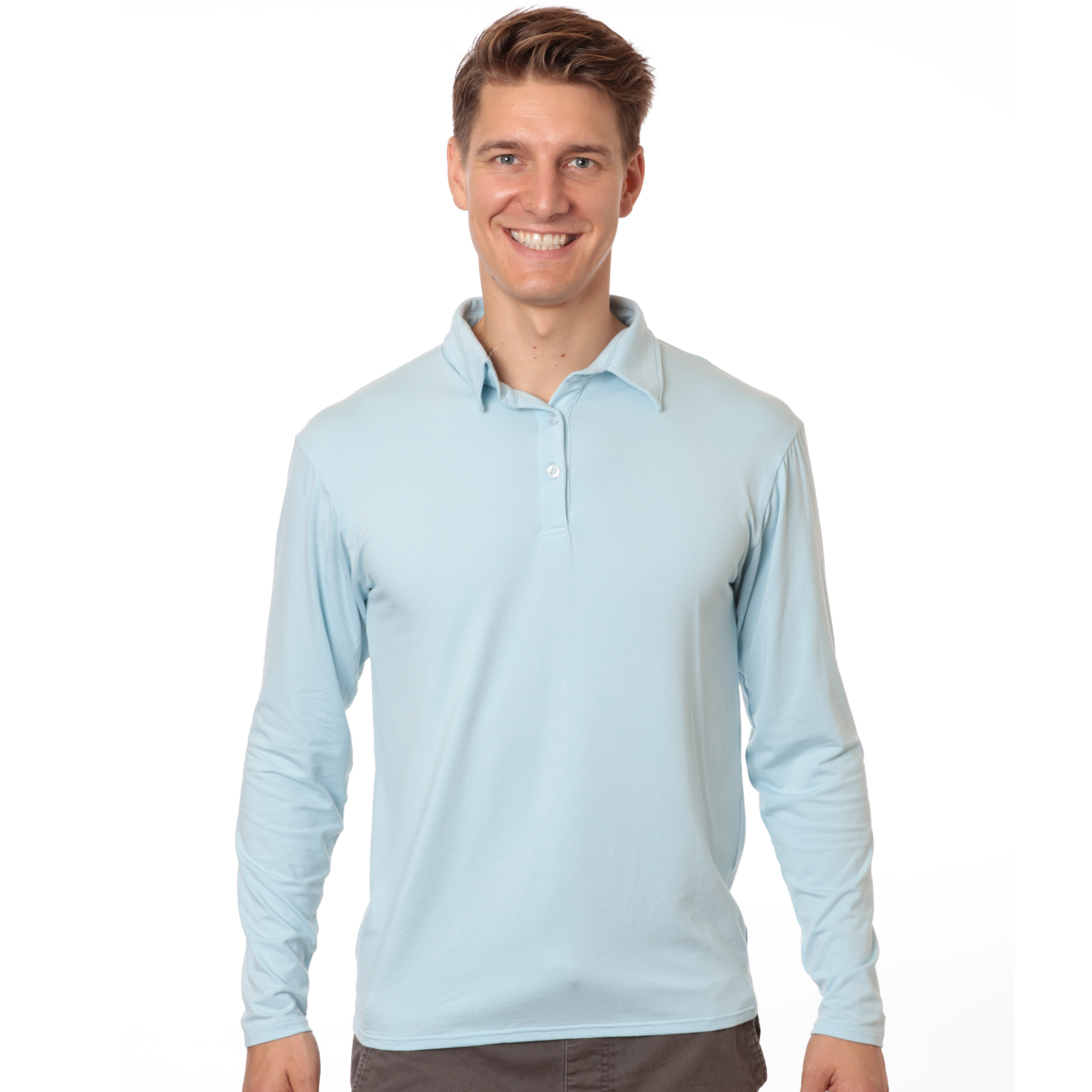 Long Sleeved Polo for Men