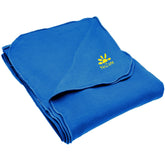 Nozone Baby Blanket Sun protective upf 50+  bamboo lightweight soft #color_Caribbean Blue