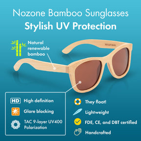 Original Bamboo UV400 Polarized Sunglasses for Adults