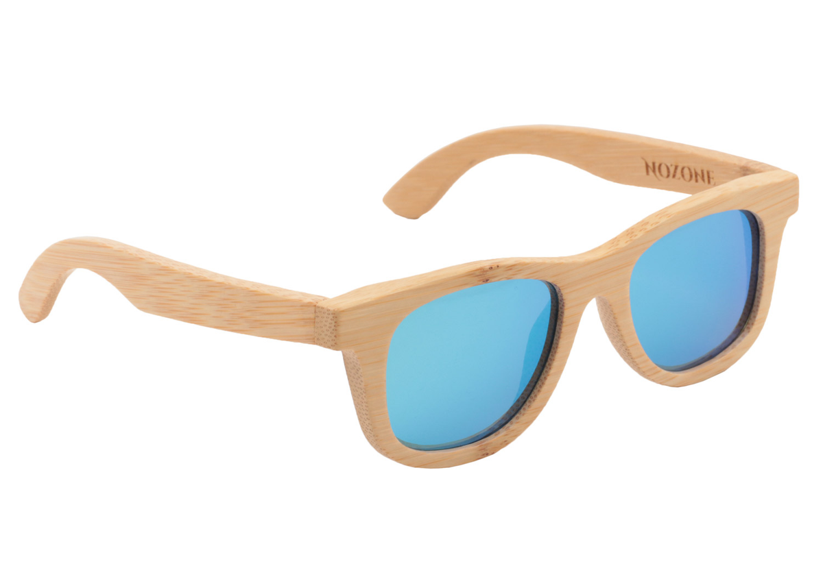 #style_Blue Lenses w/Bamboo Case