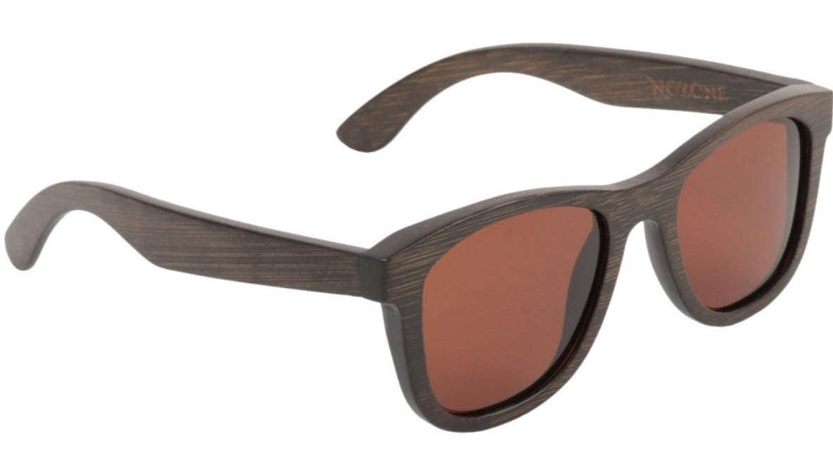 Brown Bamboo UV400 Polarized Sunglasses for Adults