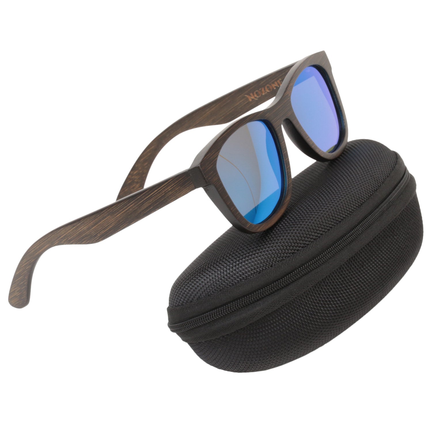 Brown Bamboo UV400 Polarized Sunglasses for Adults