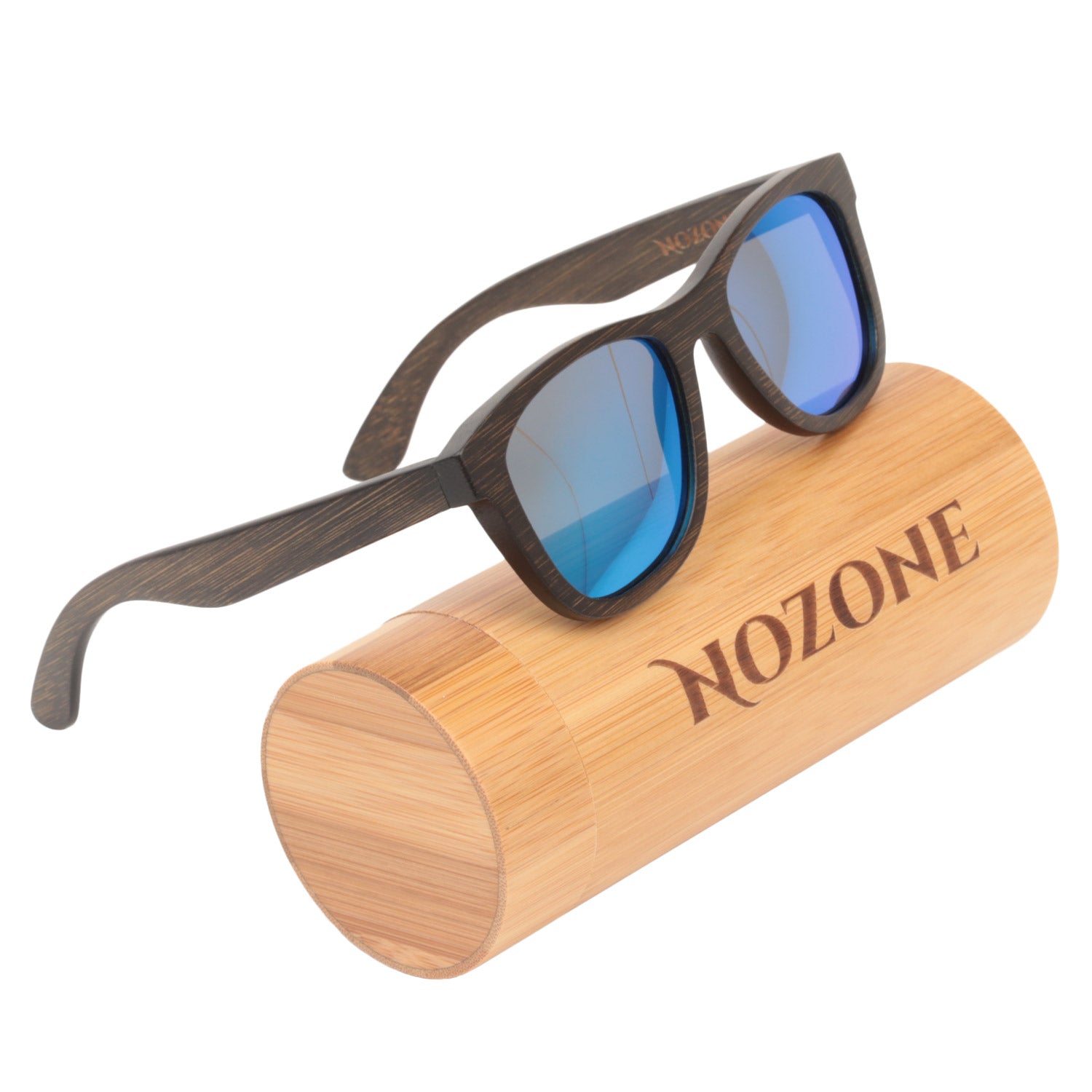 Brown Bamboo UV400 Polarized Sunglasses for Adults