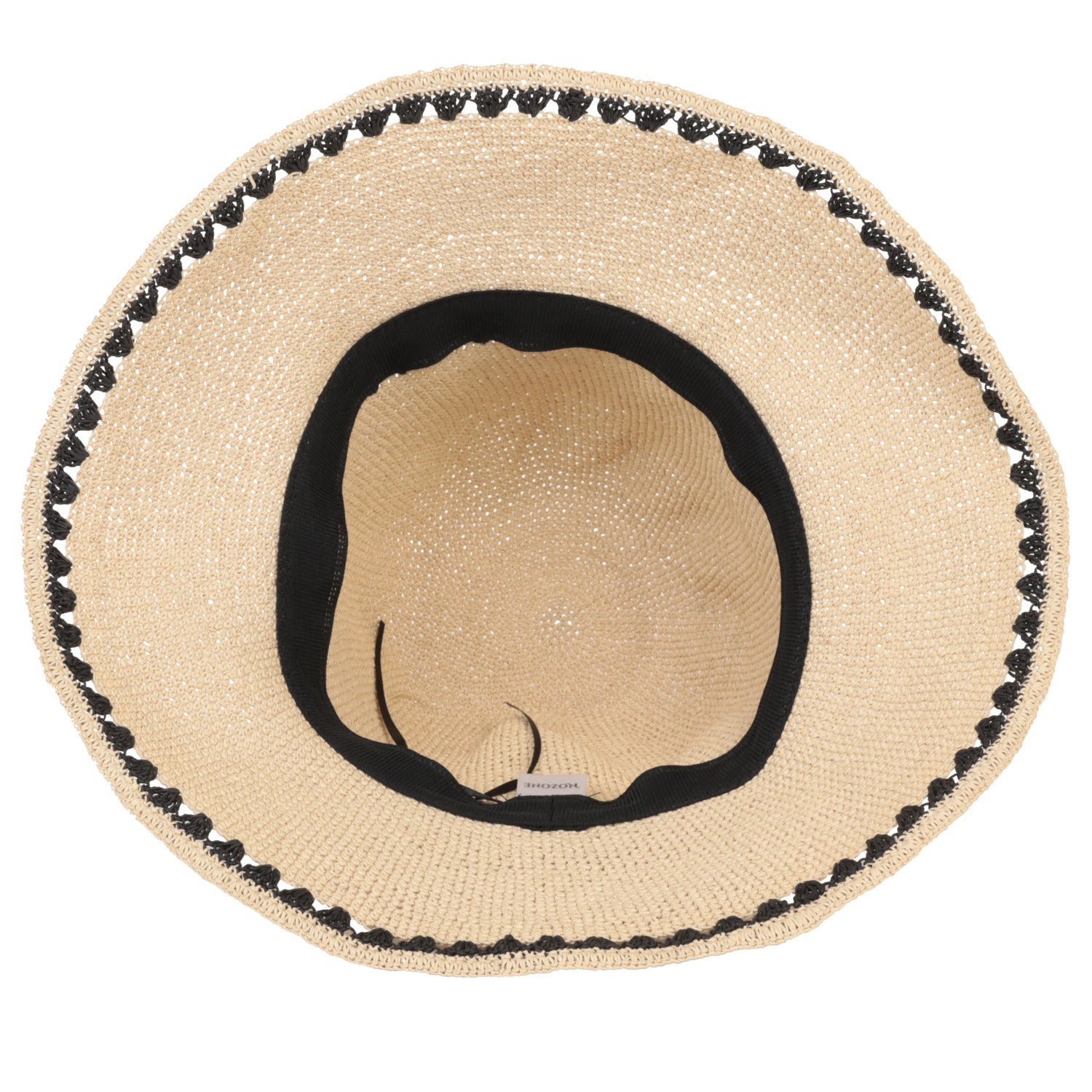 Koekohe Embroidered Straw Sun Hat for Women