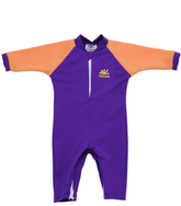 nozone fiji baby swimsuit sun protective upf 50 orange purple breathable lightweight soft #color_Purple/Peach