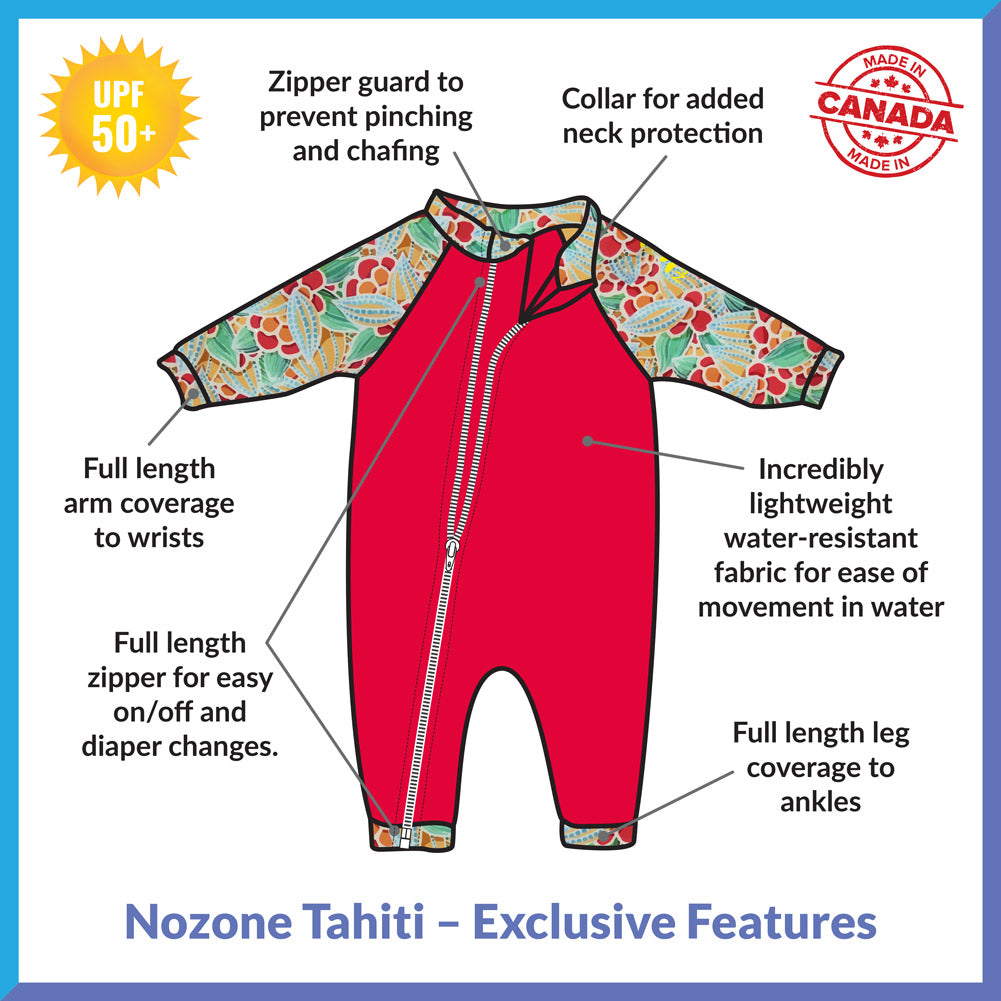 Tahiti Full Zip Swimsuit for Baby