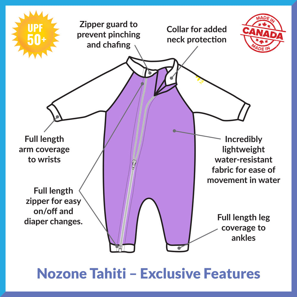 Tahiti Full Zip Swimsuit for Baby