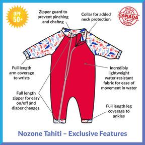 Tahiti Full Zip Swimsuit for Baby